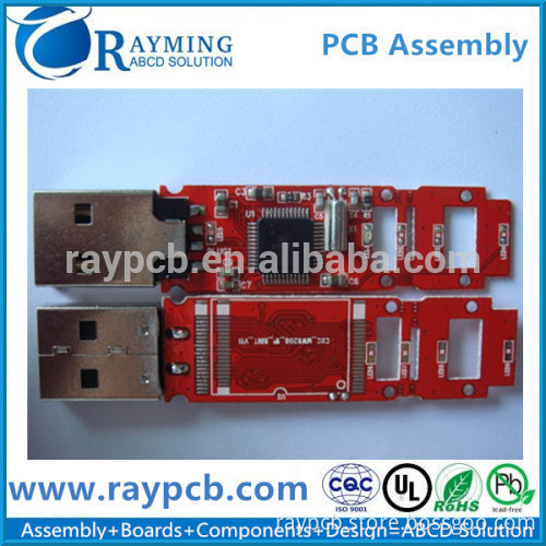 Red Soldermask PCB For USB Connection